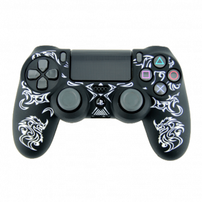 Чехол Силиконовый RMC PlayStation 4 Graffiti Black White Новый