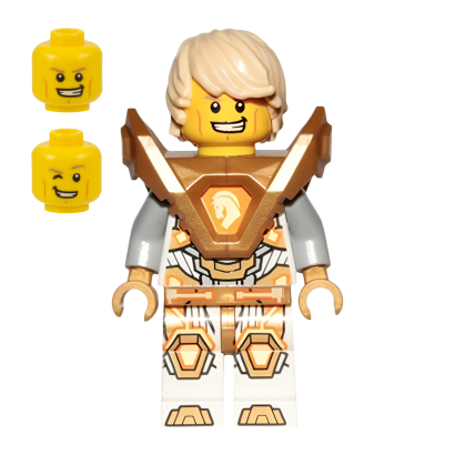 Фигурка Lego Knights Lance Richmond Hair Pearl Gold Armor Nexo Knights nex146 Б/У - Retromagaz