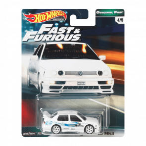 Машинка Premium Hot Wheels Volkswagen Jetta MK3 Fast & Furious 1:64 GBW85 White - Retromagaz