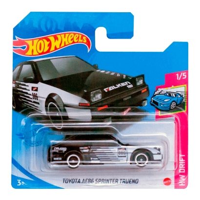 Машинка Базова Hot Wheels Toyota AE86 Sprinter Trueno Drift 1:64 GTC14 Black - Retromagaz