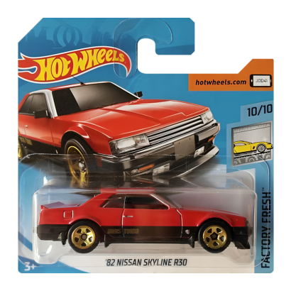 Машинка Базовая Hot Wheels '82 Nissan Skyline R30 Factory Fresh 1:64 FJV44 Red - Retromagaz