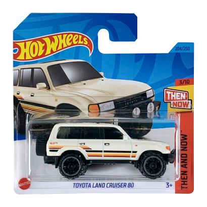 Машинка Базовая Hot Wheels Toyota Land Cruiser 80 Then and Now 1:64 HKJ41 Tan - Retromagaz