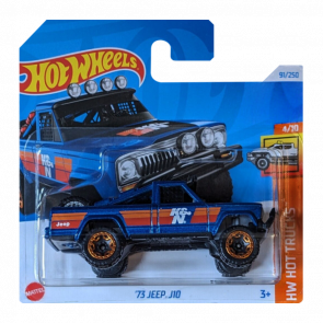 Машинка Базовая Hot Wheels '73 Jeep J10 Hot Trucks 1:64 HTC31 Blue - Retromagaz