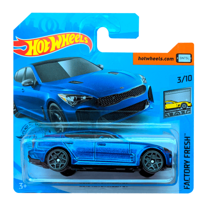 Машинка Базова Hot Wheels 2019 KIA Stinger GT Factory Fresh 1:64 GHB37 Blue - Retromagaz