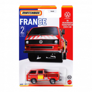 Тематична Машинка Matchbox '90 Volkswagen Transporter Crew Cab France 1:64 HBL02/HFH69 Red - Retromagaz