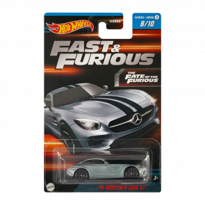 Тематична Машинка Hot Wheels Mercedes-AMG GT Fast & Furious 1:64 HNR88/HNT18 Grey - Retromagaz