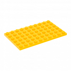 Пластина Lego Звичайна 4шт 6 x 10 3033 303324 Yellow Б/У - Retromagaz