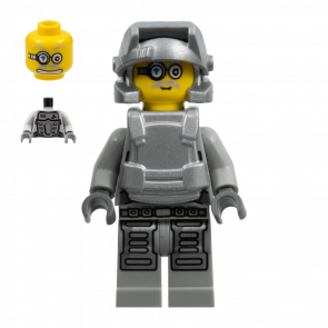 Фигурка Lego Power Miners Brains Grey Outfit Space pm032 Б/У - Retromagaz