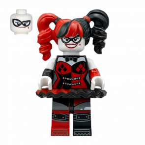 Фигурка Lego DC Harley Quinn Pigtails Black Eye Mask Super Heroes sh0398 Б/У - Retromagaz