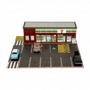 Діорама G-Fans Supermarket 7-Eleven Супермаркет з Підсвіткою 1:64 Red