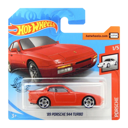 Машинка Базова Hot Wheels '89 Porsche 944 Turbo Porsche 1:64 GHB54 Red - Retromagaz