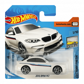 Машинка Базова Hot Wheels 2016 BMW M2 Factory Fresh 1:64 FYC10 White - Retromagaz