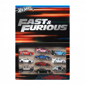 Тематическая Машинка Hot Wheels 10шт Mazda RX-7 / Honda S2K / RX-8 / Porsche Cayman / VW Jetta MK3 / Dodge Charger / Chevy Fleetline Fast & Furious 1:64 HVX27 Red - Retromagaz