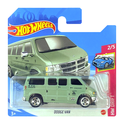 Машинка Базовая Hot Wheels Dodge Van Drift 1:64 GRX21 Turquoise - Retromagaz