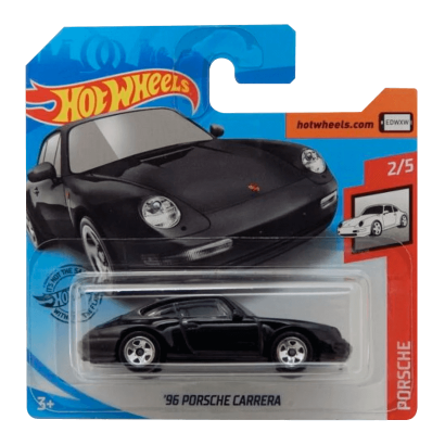 Машинка Базовая Hot Wheels '96 Porsche Carrera Porsche 1:64 GHD19 Black - Retromagaz