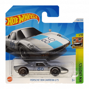 Машинка Базовая Hot Wheels Porsche 904 Carrera GTS Exotics 1:64 HRY73 Grey