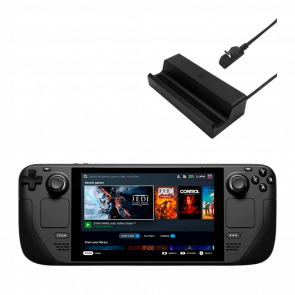 Набір Консоль Valve Steam Deck OLED 512GB Black Новий  + Док-Станція Dock