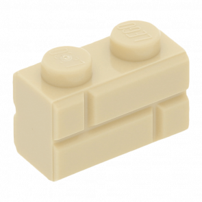 Кубик Lego Модифікована 4шт with Masonry Profile 1 x 2 98283 6148262 Tan Б/У - Retromagaz