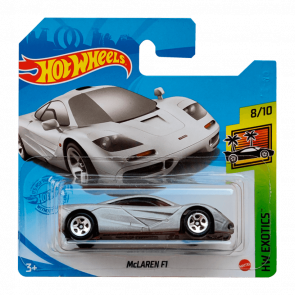 Машинка Базовая Hot Wheels McLaren F1 Exotics 1:64 GRX57 Metallic Silver