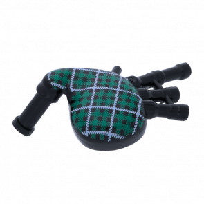 Искусство Lego Bagpipes with Green and White Tartan Pattern 99252pb01 6000268 Black Б/У - Retromagaz