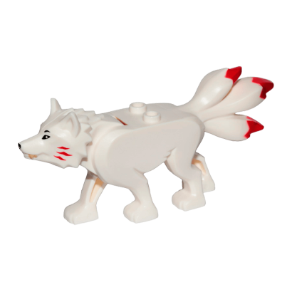 Фигурка Lego Земля Wolf with Black Eyes and Nose Tan Teeth Ninjago Akita Animals bb0916c01pb01 1 6265264 6282001 White Б/У - Retromagaz