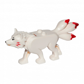 Фігурка Lego Земля Wolf with Black Eyes and Nose Tan Teeth Ninjago Akita Animals bb0916c01pb01 1 6265264 6282001 White Б/У - Retromagaz