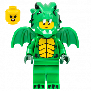 Фигурка Lego Series 23 Green Dragon Costume Collectible Minifigures col409 1 Б/У - Retromagaz