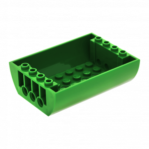 Скіс Lego Заокруглена 2шт Inverted Double 6 x 8 x 2 45410 4195059 6021714 Green Б/У - Retromagaz