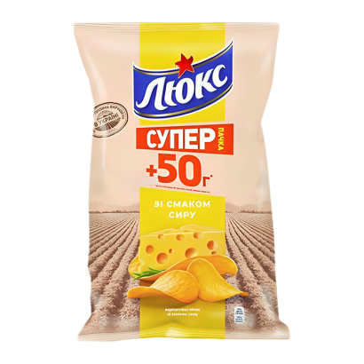 Чипсы Люкс со Вкусом Сыра 183g - Retromagaz