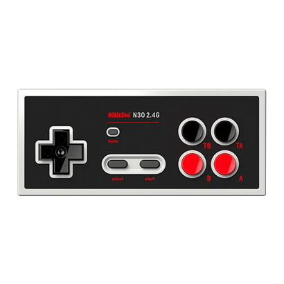 Геймпад Беспроводной 8BitDo NES Classic Mini N30 2.4Ghz Grey Новый - Retromagaz