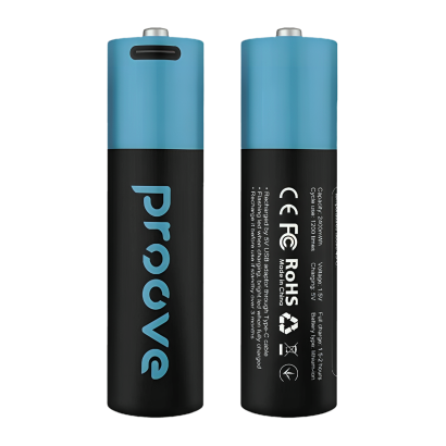 Аккумулятор Proove AA 2шт Compact Energy USB Type-C 2400 mAh - Retromagaz