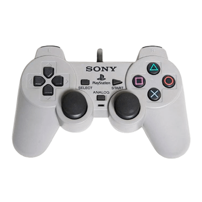 Геймпад Проводной Sony PlayStation 1 DualShock SCPH-1200 Grey 2m Б/У Нормальный - Retromagaz