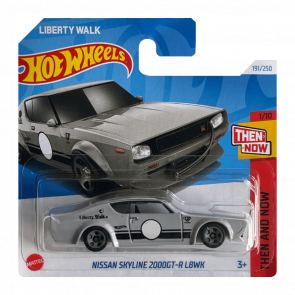 Машинка Базова Hot Wheels Nissan Skyline 2000GT-R LBWK Liberty Walk Then and Now 1:64 HTC65 Grey