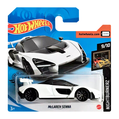 Машинка Базовая Hot Wheels McLaren Senna Nightburnerz 1:64 GHD18 White - Retromagaz