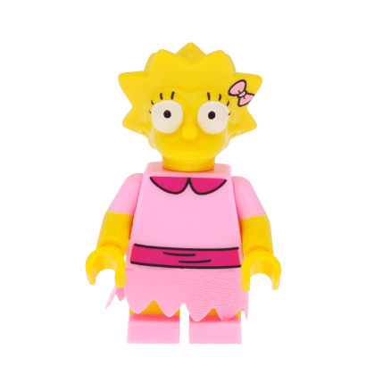 Фигурка Lego The Simpsons Lisa Simpson with Bright Pink Dress Cartoons sim030 Б/У - Retromagaz