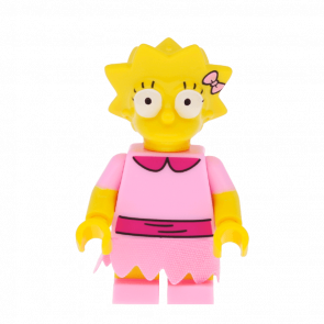 Фигурка Lego The Simpsons Lisa Simpson with Bright Pink Dress Cartoons sim030 Б/У