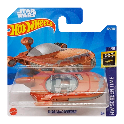 Машинка Базовая Hot Wheels Star Wars X-34 Landspeeder Screen Time 1:64 HCT60 Red - Retromagaz