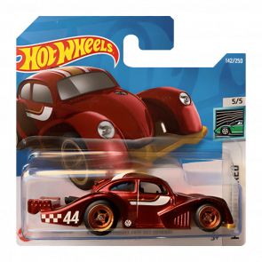 Машинка Базовая Hot Wheels Volkswagen Käfer Racer Super Treasure Hunt STH Contoured 1:64 HCY09 Red - Retromagaz