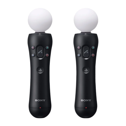 Контроллеры Беспроводной Sony PlayStation 4 Move Controller Twin Pack Black Новый - Retromagaz