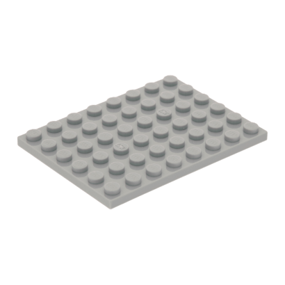 Пластина Lego Звичайна 10шт 6 x 8 3036 303602 4211408 Light Bluish Grey Б/У - Retromagaz