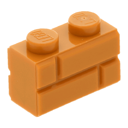 Кубик Lego Модифікована 10шт with Masonry Profile 1 x 2 98283 4656783 Medium Nougat Б/У - Retromagaz