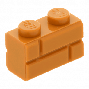 Кубик Lego Модифікована 10шт with Masonry Profile 1 x 2 98283 4656783 Medium Nougat Б/У - Retromagaz