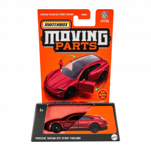 Тематична Машинка Matchbox Porsche Taycan GTS Sport Turismo Moving Parts 1:64 FWD28/HVM84 Red - Retromagaz