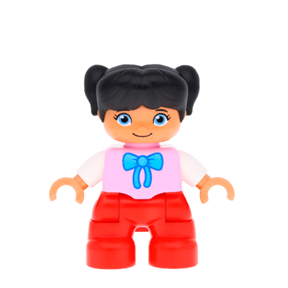 Фігурка Lego Girl Legs Bright Pink Top Duplo 47205pb032 Б/У - Retromagaz