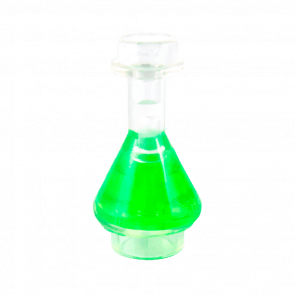 Посуда Lego Bottle Erlenmeyer Flask with Trans-Bright Green 93549pb01 4618266 6199070 6245205 Trans Clear Б/У