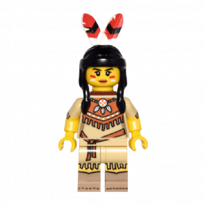 Фигурка Lego Series 15 Tribal Woman Collectible Minifigures col232 Б/У - Retromagaz