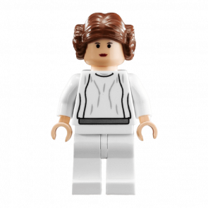 Фигурка Lego Повстанец Princess Leia Light Nougat White Dress Big Eyes Star Wars sw0175b Б/У