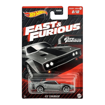 Тематична Машинка Hot Wheels Ice Dodge Charger Fast & Furious 1:64 HNR98 Grey - Retromagaz