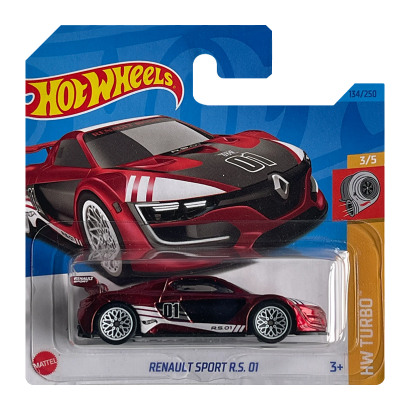 Машинка Базова Hot Wheels Renault Sport R.S. 01 Super Treasure Hunt STH Turbo 1:64 HKL21 Red - Retromagaz