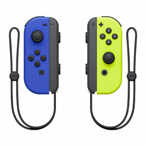 Контроллеры Беспроводной Nintendo Switch Joy-Con Blue Neon Yellow Новый - Retromagaz